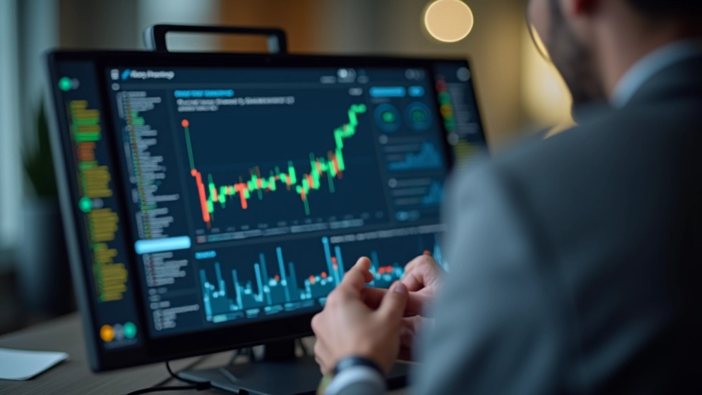 Investiranje u dionice — prikaz grafikona i financijskih podataka na ekranu